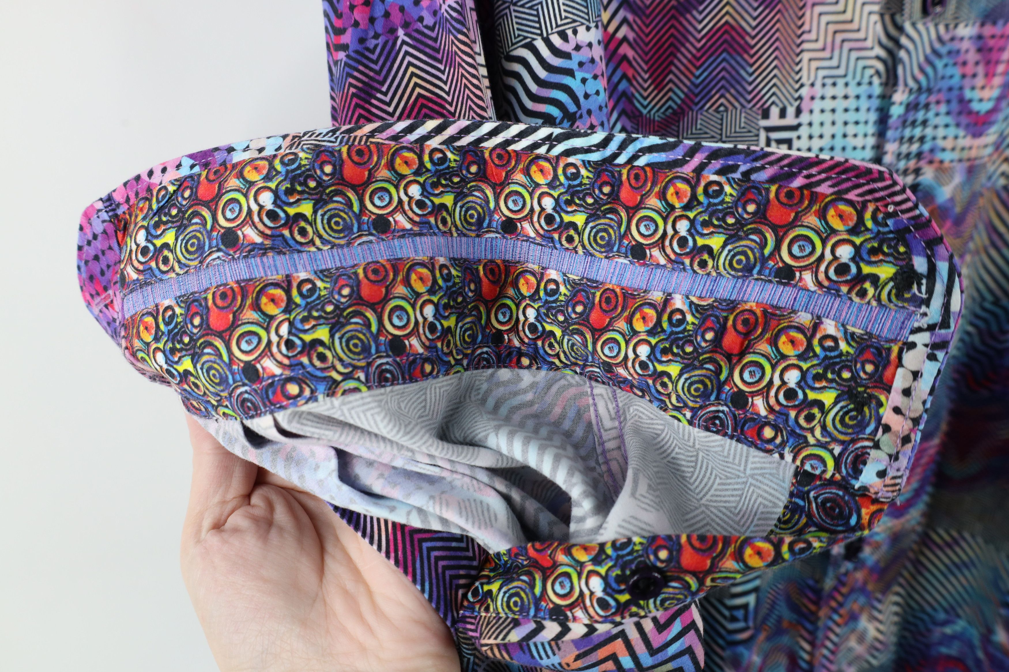 Robert Graham × Vintage Robert Graham Trippy Flip Cuff Collared Button Shirt Size US XL / EU 56 / 4 - 5 Thumbnail