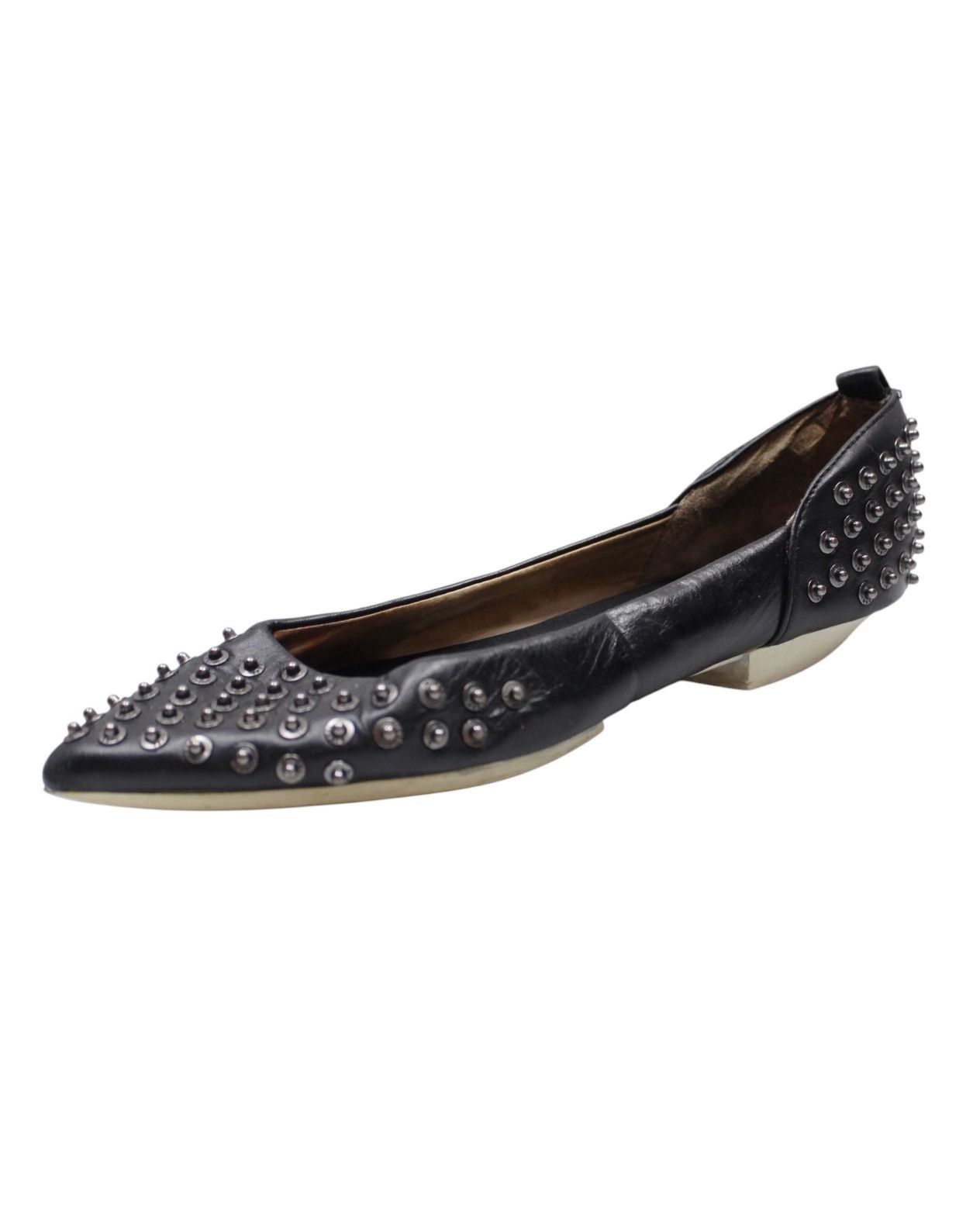 Diesel 2000S DIESEL STUDDED LEATHER POINTED FLATS Size US 6 / IT 36 - 7 Thumbnail
