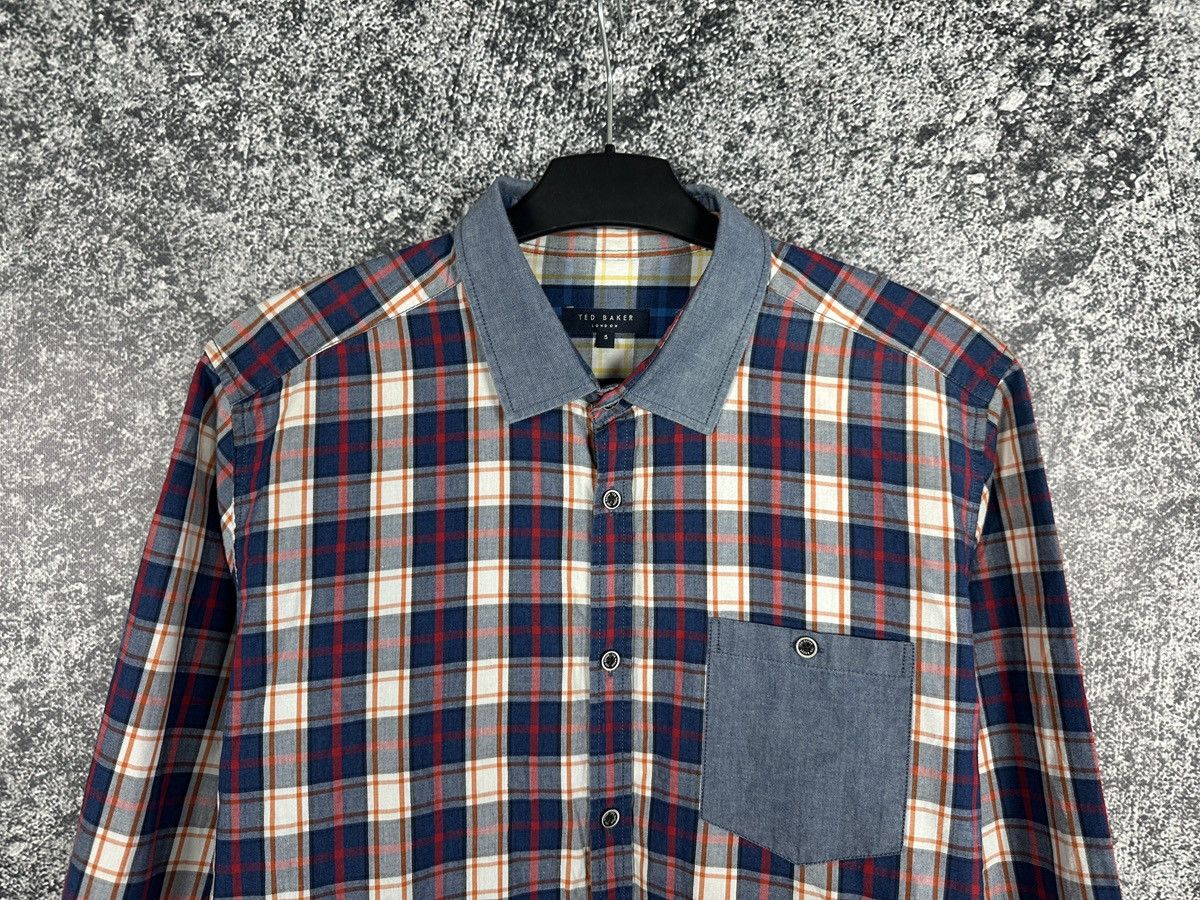 Ted Baker Ted Baker London Long Sleeve Plaid Shirt Button Up Size 5 Size US L / EU 52-54 / 3 - 2 Thumbnail