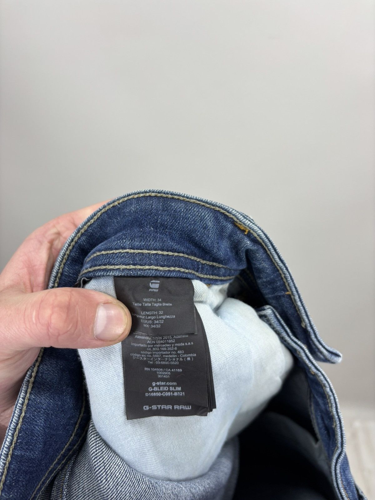 G-Star Mens jeans G Star Raw Size 34 Color Blue Size US 34 / EU 50 - 10 Thumbnail