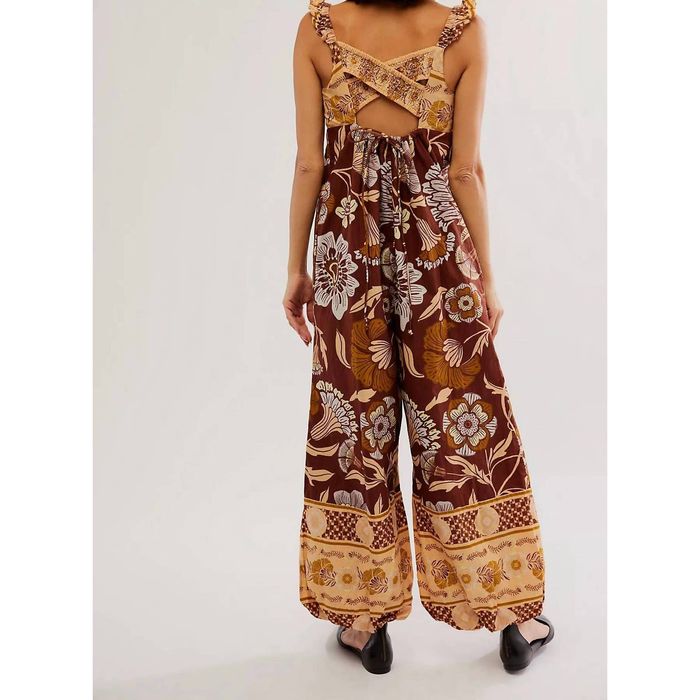 Free People Bali Albright Jumpsuit In Coffee Combo | Grailed