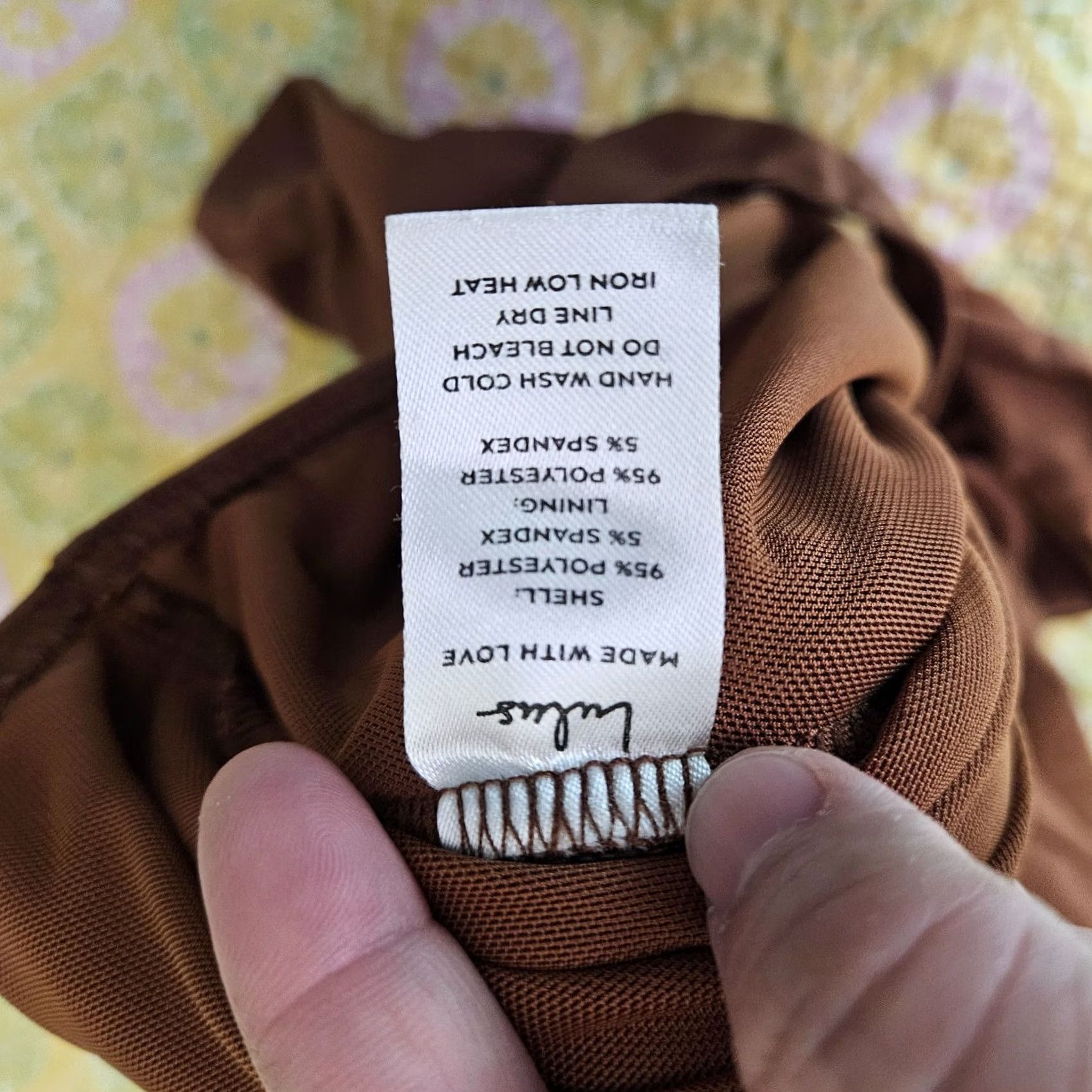 Lulus Lulus Women's Brown Squared Neck Long Sleeve Top S Shirt Top Regular Size S Brown Size S / US 4 / IT 40 - 4 Thumbnail