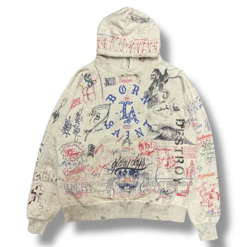Saint Michael Saint Michael Graffiti hooded sweatshirt Size US XL / EU 56 / 4 - 1 Thumbnail