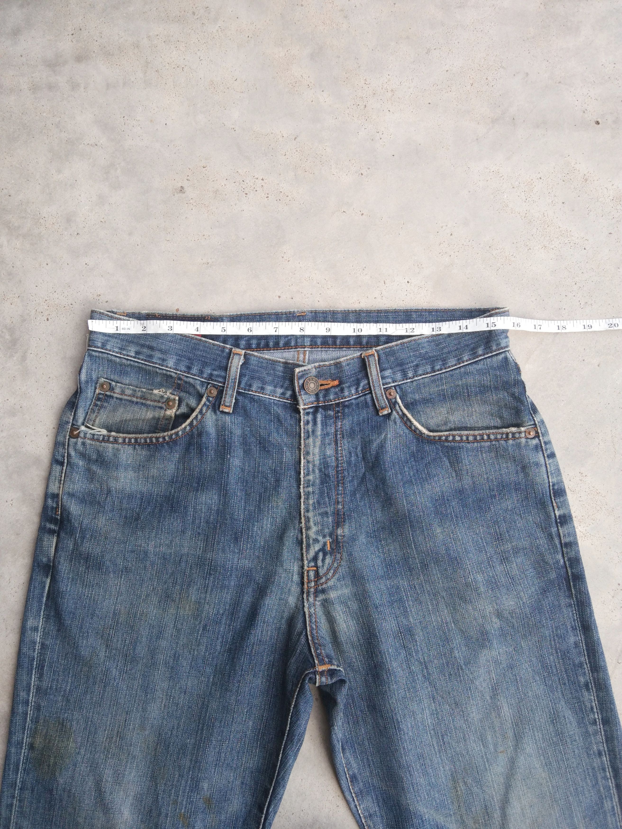 Japanese Brand Vintage Faded Blue Edwin 503 Distressed Jeans 31x34 Size US 31 - 8 Thumbnail