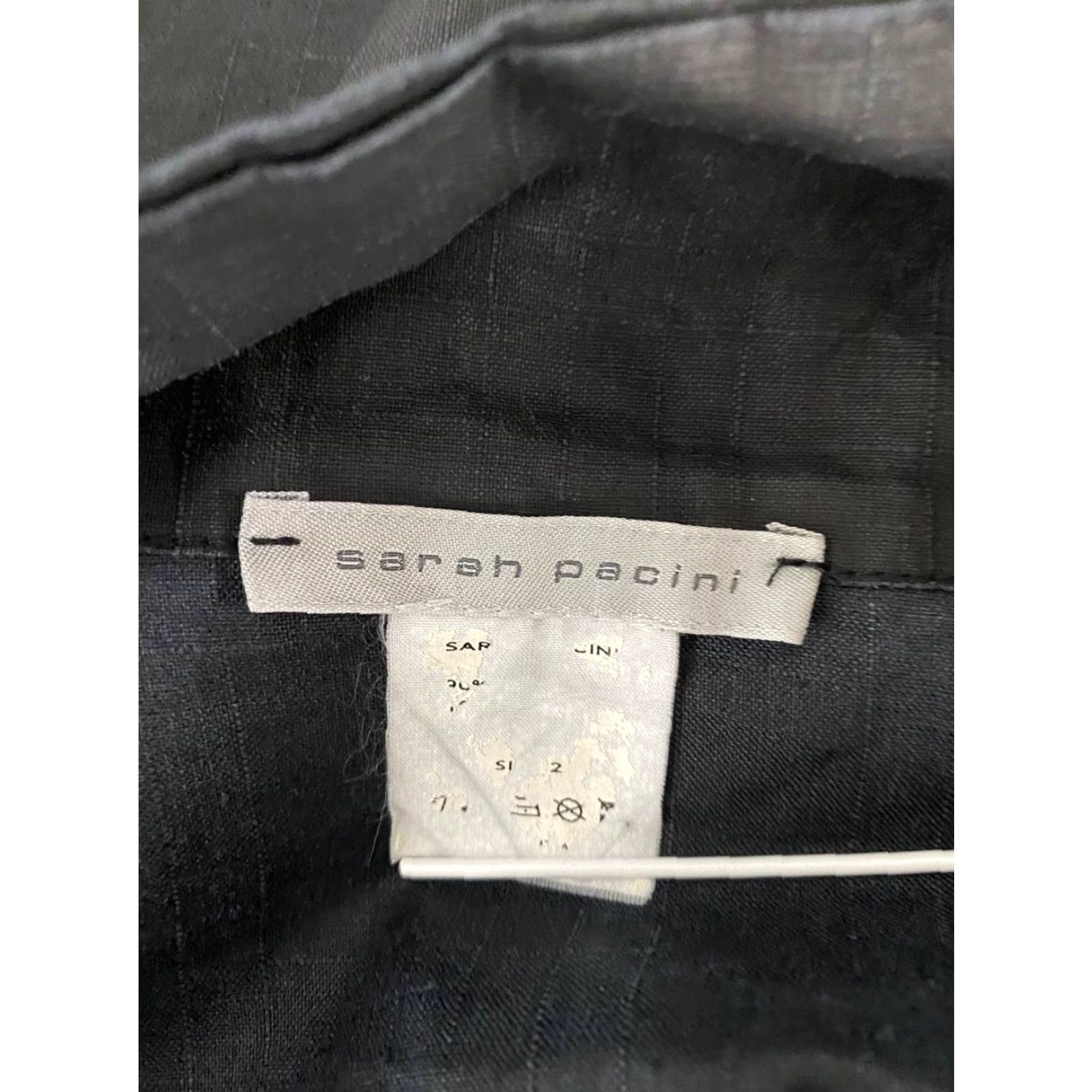 Sarah Pacini Sarah Pacini Women Jacket Biker Cropped Black Long Sleeve Full Zip Size ONE SIZE - 3 Thumbnail