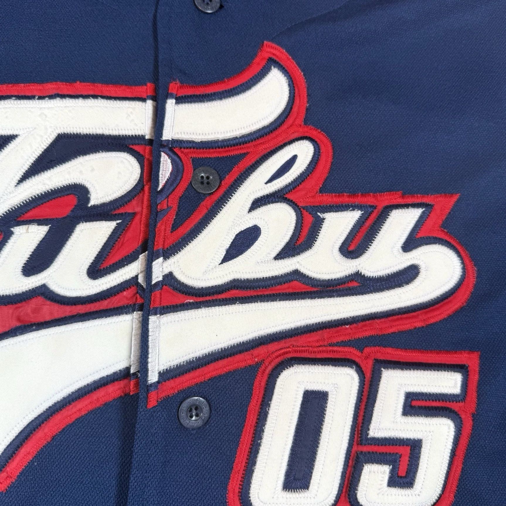 Fubu VINTAGE FUBU Baseball Jersey Men L Blue Button Sports 05 Y2K Size US L / EU 52-54 / 3 - 7 Thumbnail