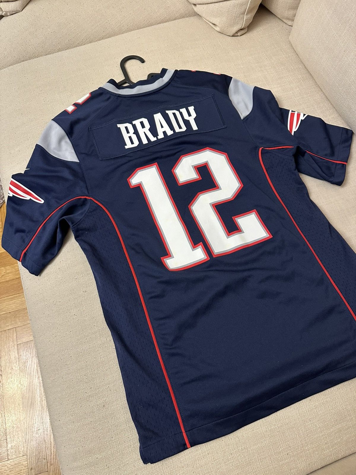 NFL × Nike Nike Tom Brady 12 New England Patriots on field NFL Jersey Size US S / EU 44-46 / 1 - 3 Thumbnail