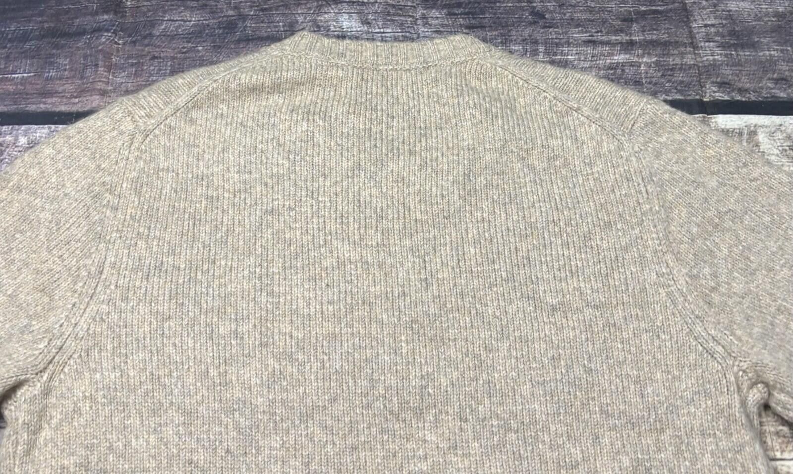 Alpha Industries Industry Sweater Mens Large Chunky Knit Crew Neck Beige Size US L / EU 52-54 / 3 - 6 Thumbnail