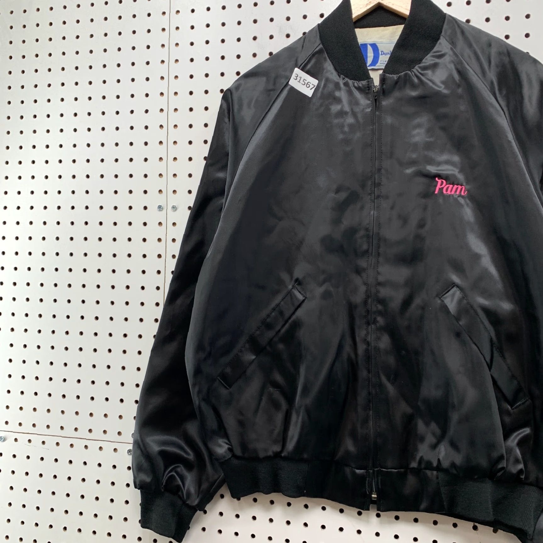 Dunbrooke VINTAGE Dunbrooke Jacket Mens L Black Satin Nylon Bomber USA 80s 90s Size US L / EU 52-54 / 3 - 4 Thumbnail