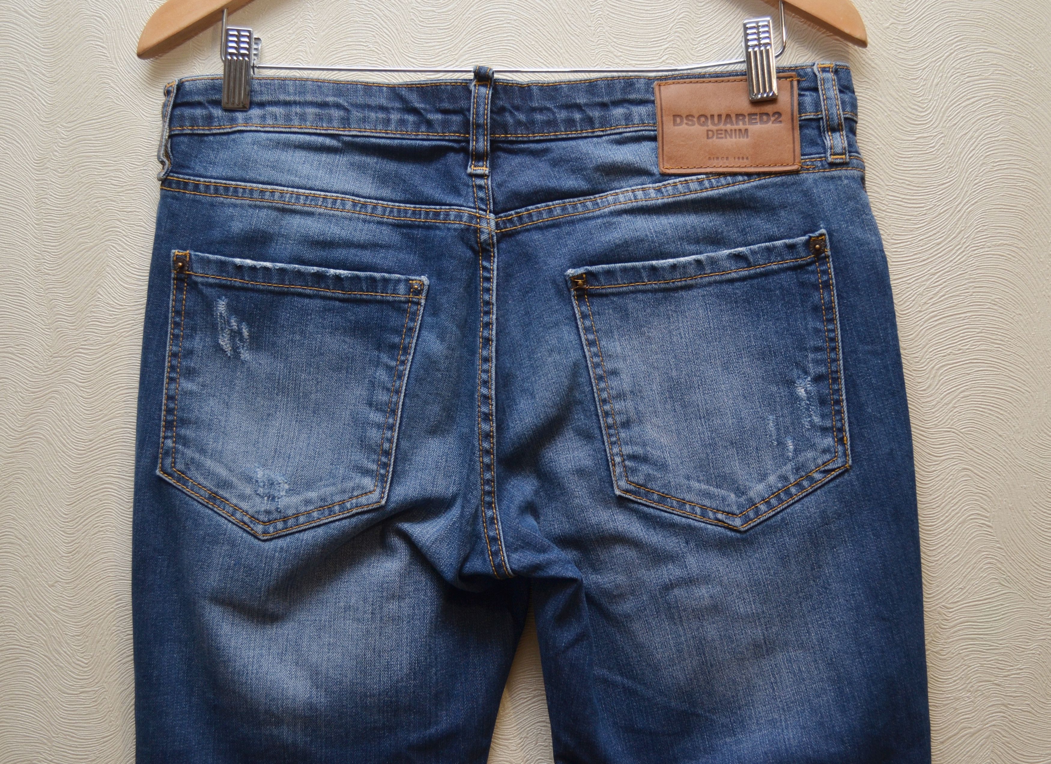 Designer × Dsquared2 Dsquared2 Blue Distressed Slim jeans Sz W32 L32 Size US 32 / EU 48 - 7 Thumbnail