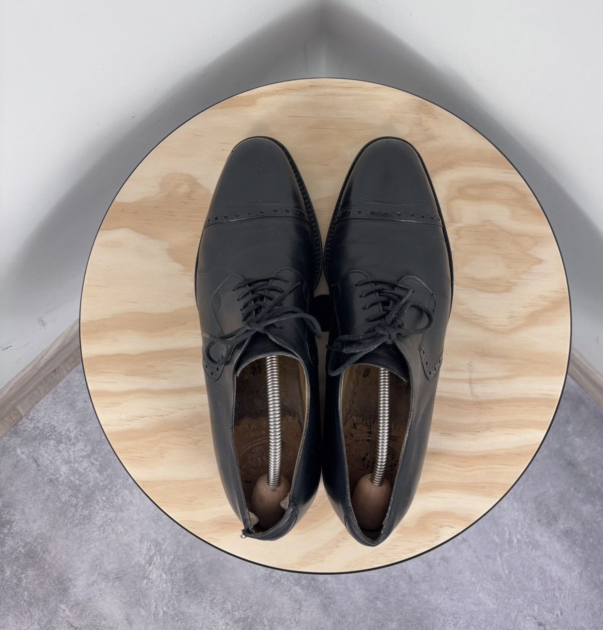 Handmade Regain Handmade Men’s Black Leather Oxford Dress Shoes Size US 9 / EU 42 - 14 Thumbnail