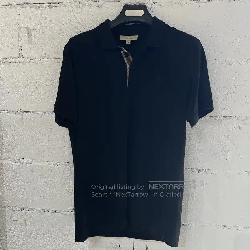 Burberry Burberry Black Cotton Men's Polo Shirt. Size US L / EU 52-54 / 3 - 1 Thumbnail