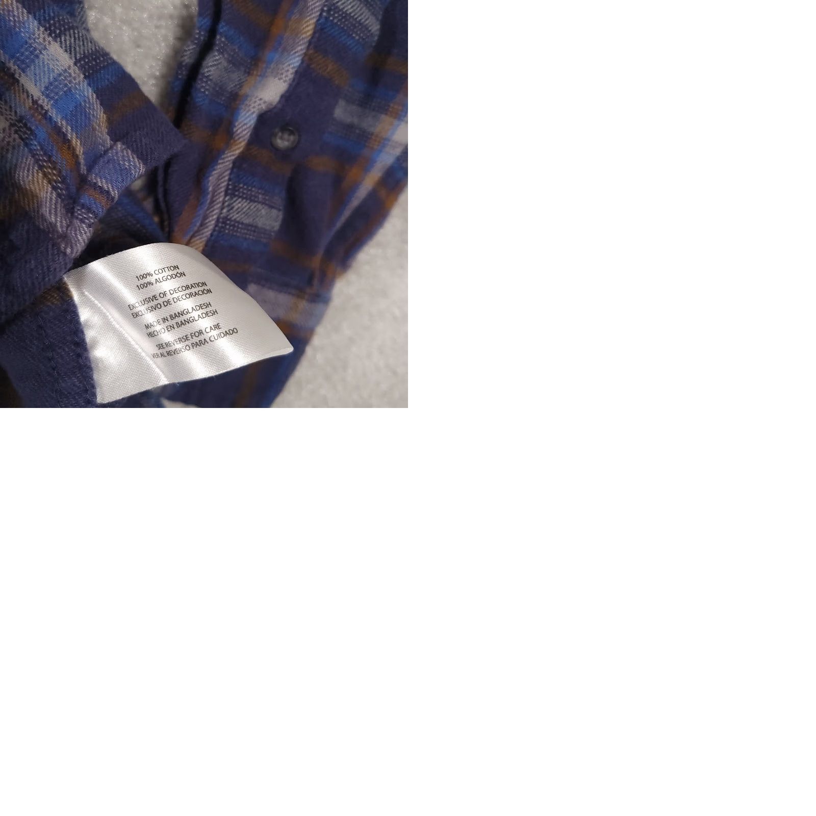 Eddie Bauer Eddie Bauer Flannel Shirt Mens Large Blue Plaid Long Sleeve Button Up Cotton Size US L / EU 52-54 / 3 - 9 Thumbnail