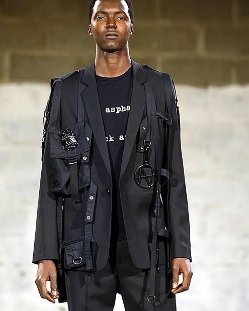 Raf Simons RAF SIMONS SS 2003 White Asphalt Black Asphalt Tee Size US M / EU 48-50 / 2 - 21 Thumbnail