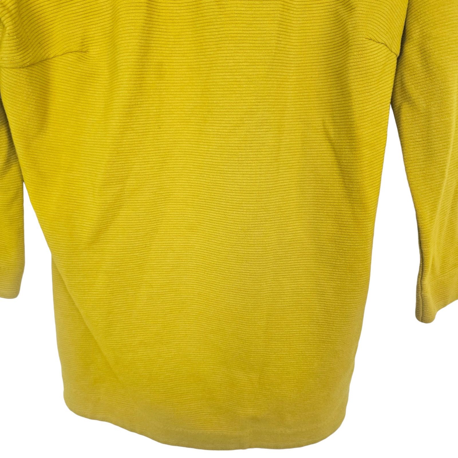 Boden Boden Womens Sarah Ottoman Knit Top 6 Mustard Preppy Classic Size M / US 6-8 / IT 42-44 - 4 Thumbnail