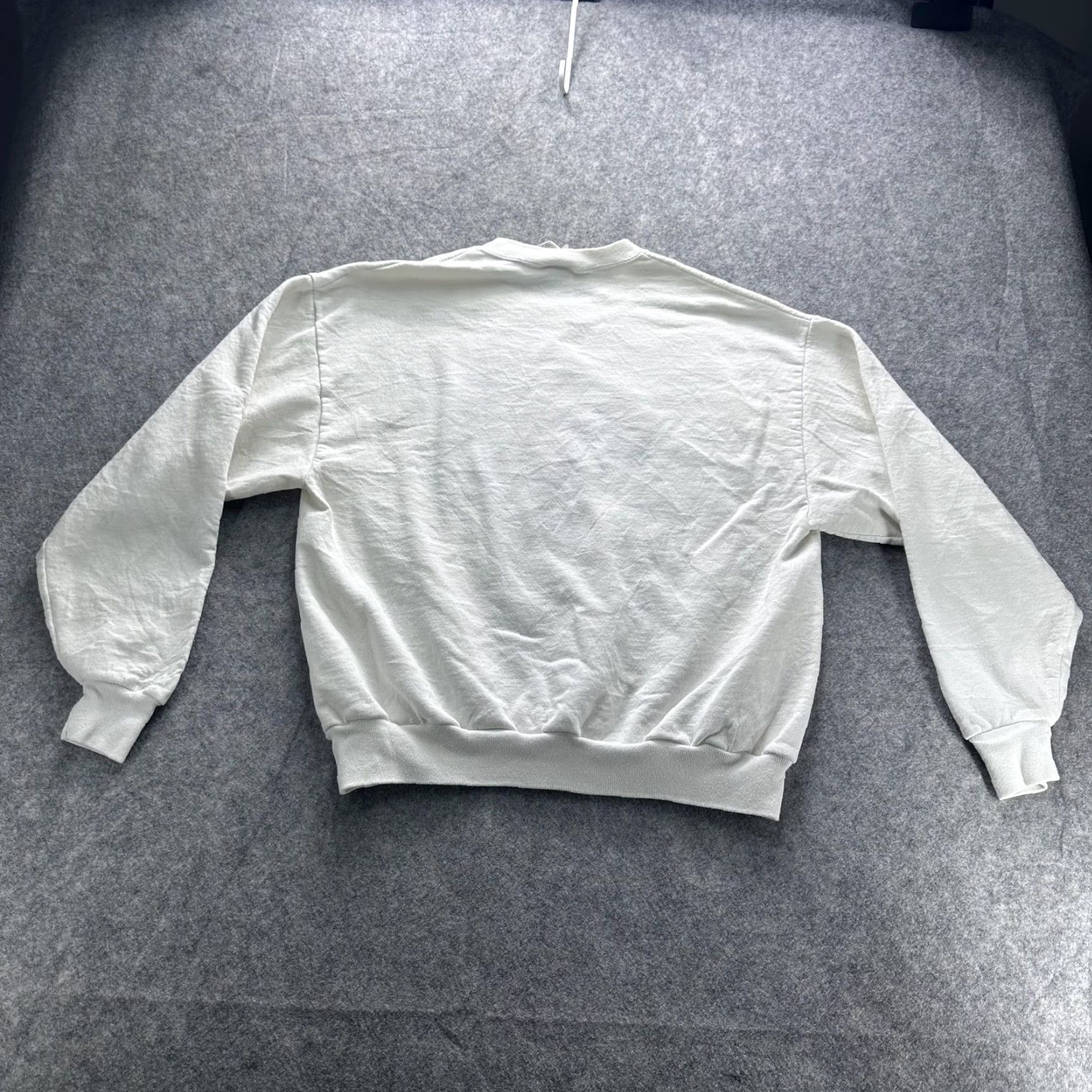 Jerzees VINTAGE Jerzees Sweatshirt Mens Large White God Bless America USA Flag 90s y2k Size US L / EU 52-54 / 3 - 7 Thumbnail