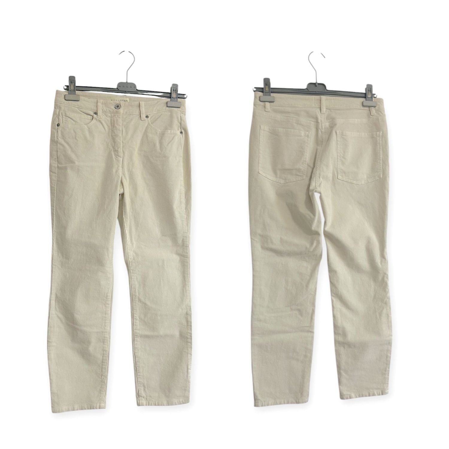 Nili Lotan Nili Lotan Corduroy Bradford Pant, Winter White, Size 4, New Size 27" / US 4 / IT 40 - 14 Thumbnail