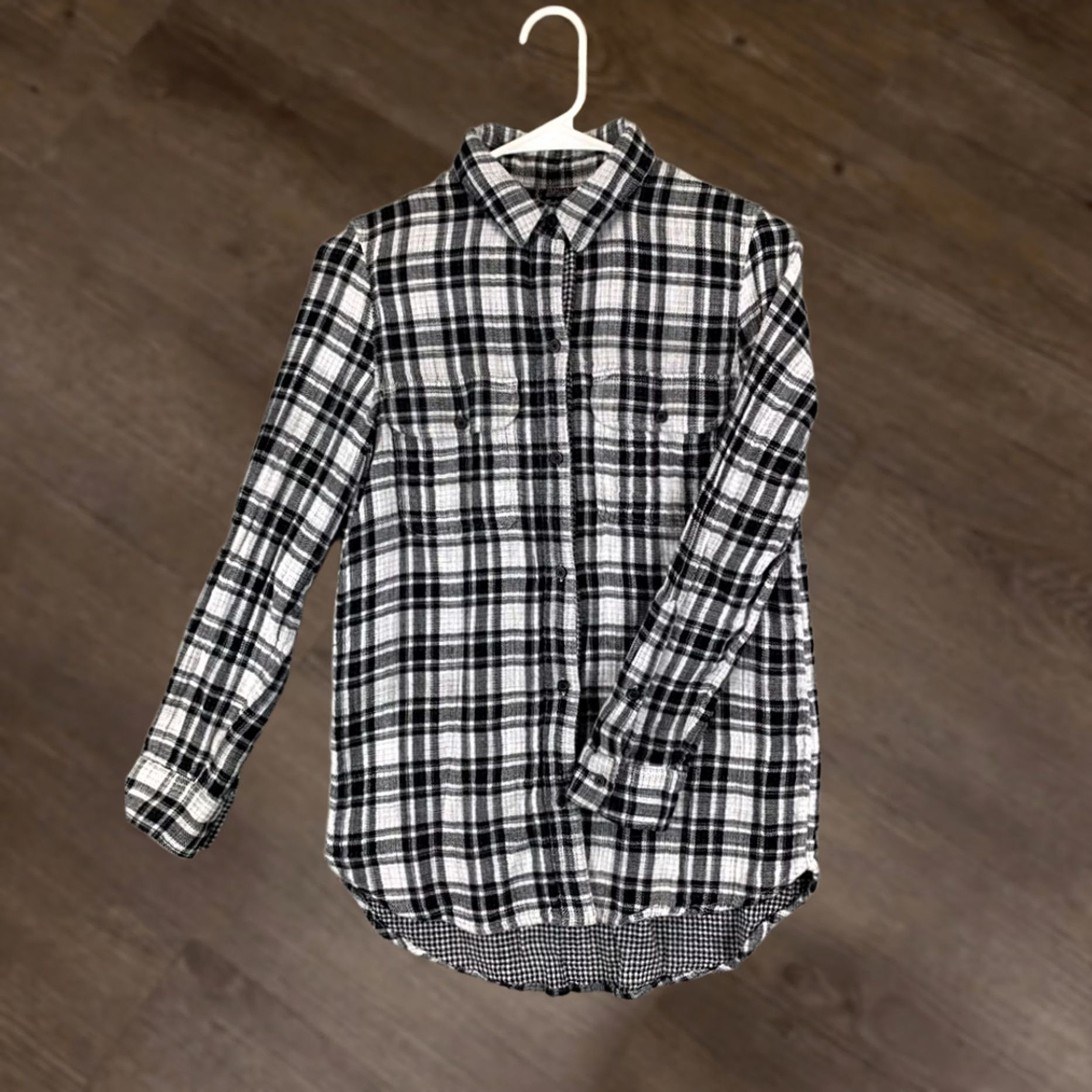 Madewell Madewell Shirt Womens XS Black White Plaid Button Down Long Sleeve Casual Ladies Size XS / US 0-2 / IT 36-38 - 1 Thumbnail