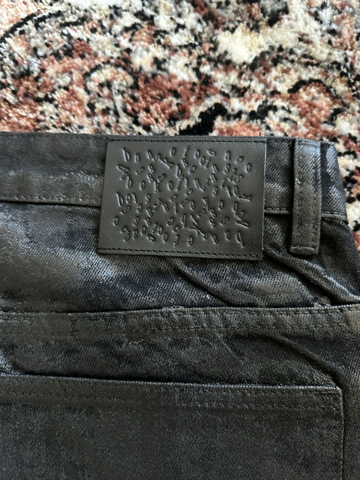 basketcase gallery Straight Leg Waxed Zombie Denim Size US 36 / EU 52 - 3 Thumbnail
