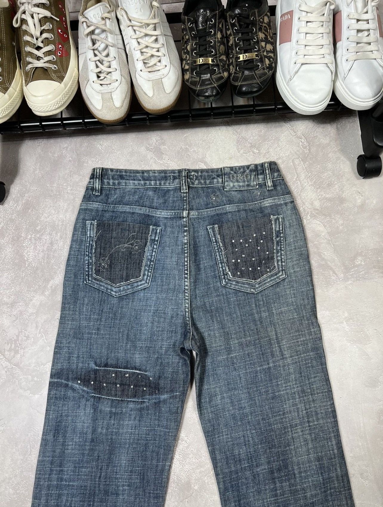 Dolce & Gabbana × Vintage Vintage Dolce Gabbana Distressed Jeans Size 33" - 4 Thumbnail