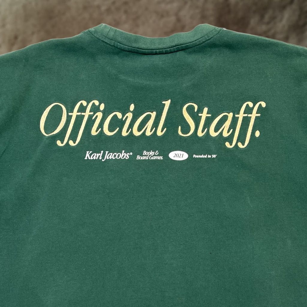 Vintage VINTAGE Karl Jacobs Large Unisex Shirts Green Official Staff Shirt 2021 Size US L / EU 52-54 / 3 - 1 Thumbnail