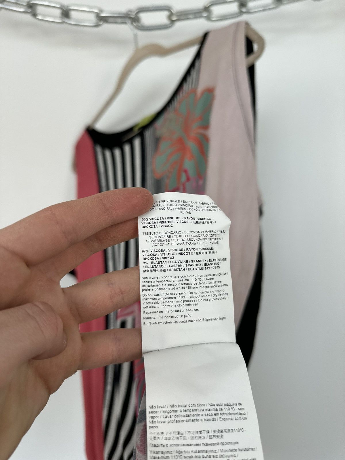 Versace Vintage Versace Designer Luxury Archival Y2K Floral Dress Size XL / US 12-14 / IT 48-50 - 13 Thumbnail