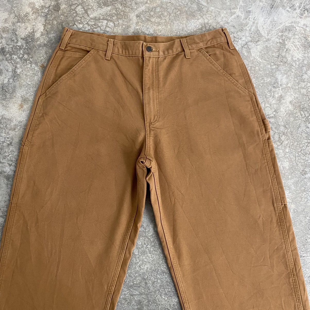 Carhartt Vintage Carhartt Blanket Lined Tan Carpenter Work Pants Size US 36 / EU 52 - 3 Thumbnail