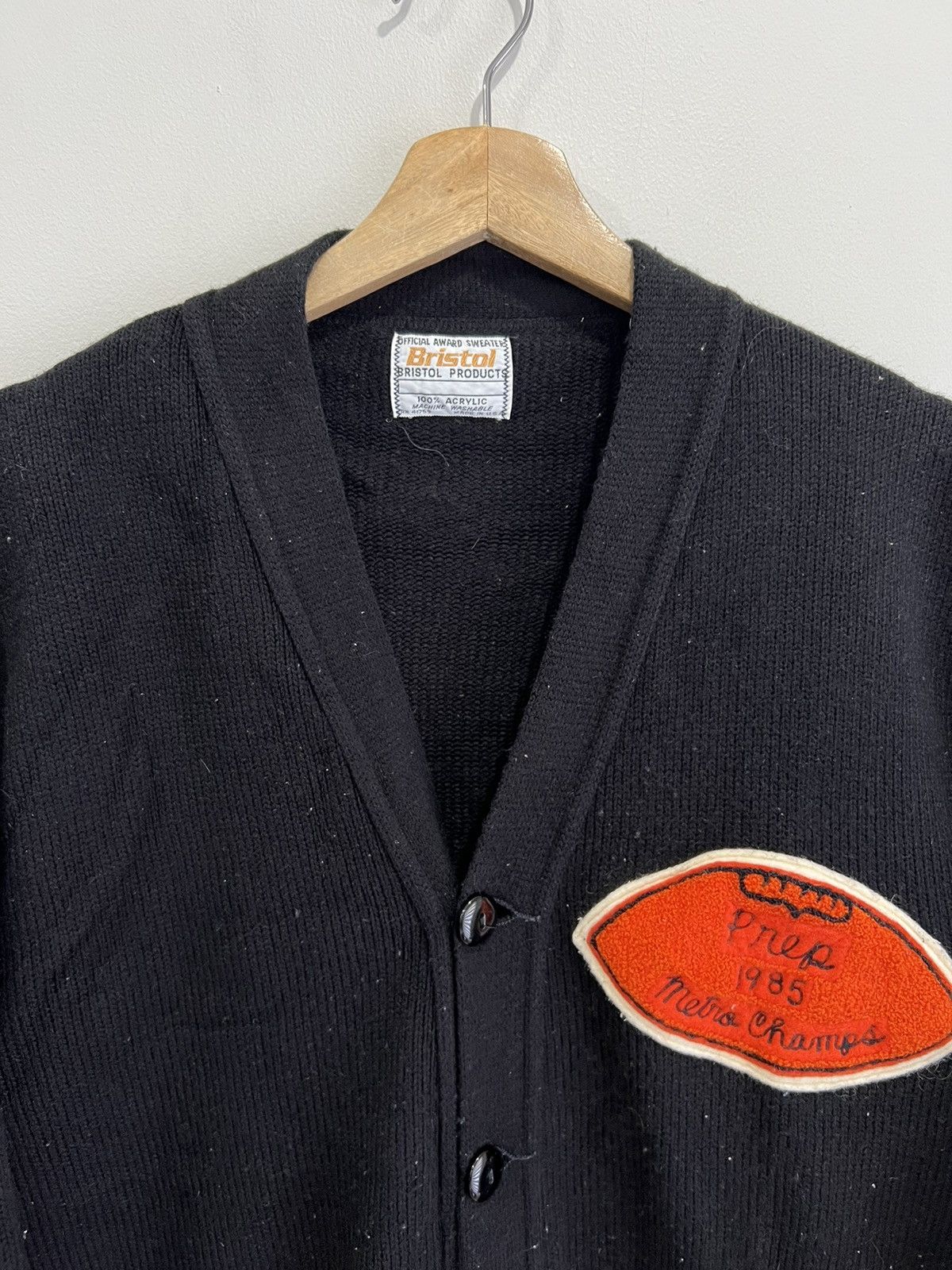 Vintage Vintage Bristol 1985 Champs Sweater Cardigan Knit Size US L / EU 52-54 / 3 - 2 Thumbnail