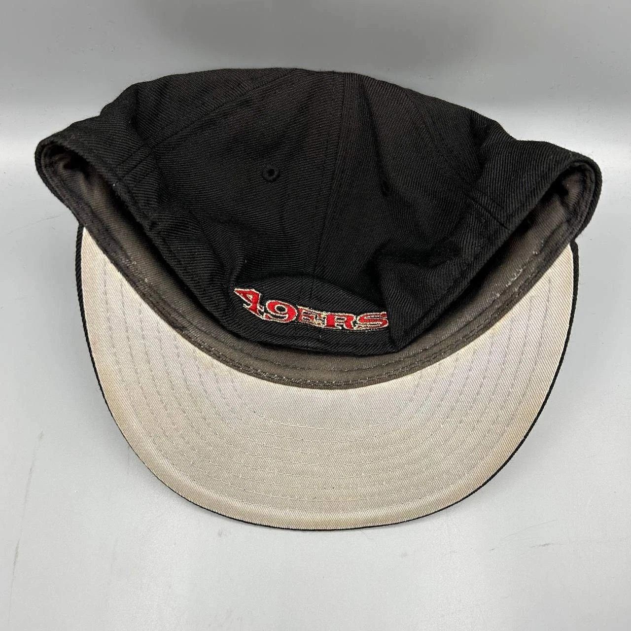 New Era San Francisco 49ers Hat Men 7 1/8 Black NFL Fitted Cap Wool Size ONE SIZE - 6 Thumbnail