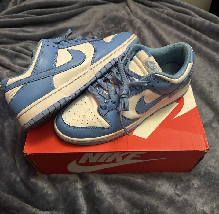 university blue nike low
