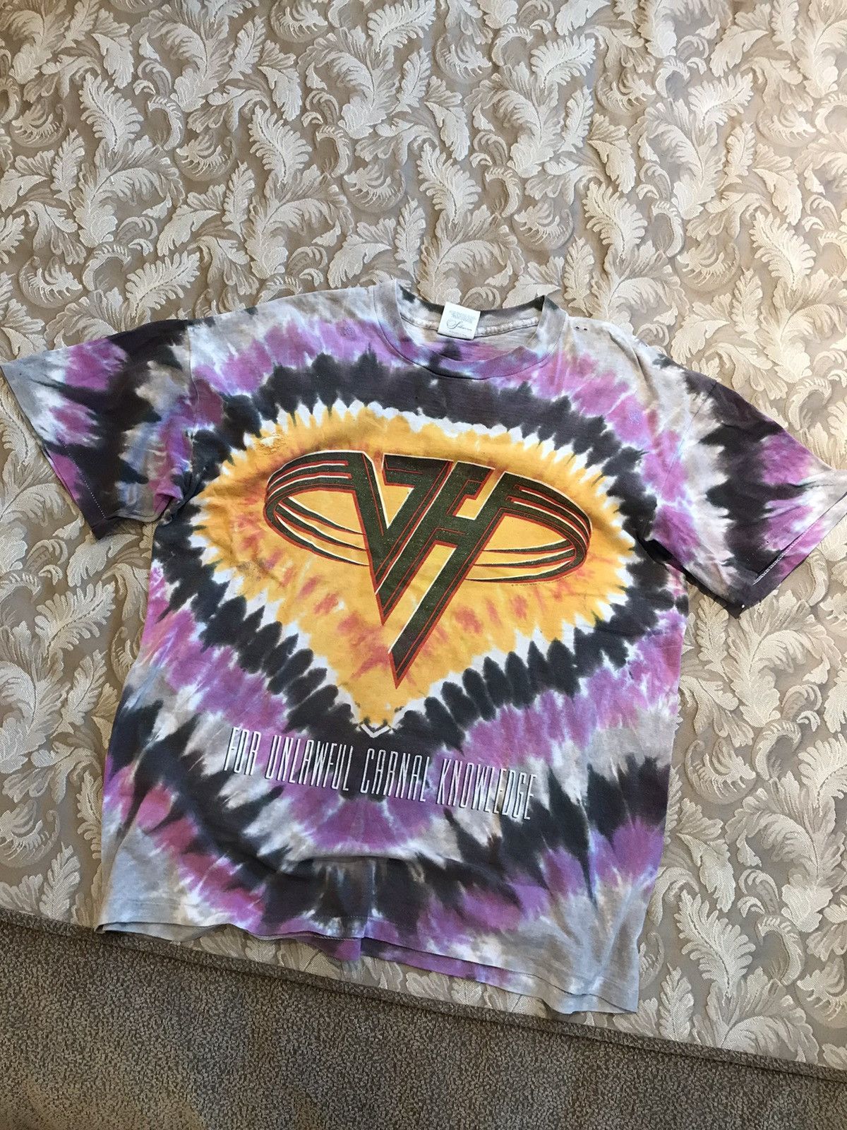 Band Tees × Vintage 90s Van Halen For Unlawful Carnal Knowledge Tshirt Size US XL / EU 56 / 4 - 13 Thumbnail