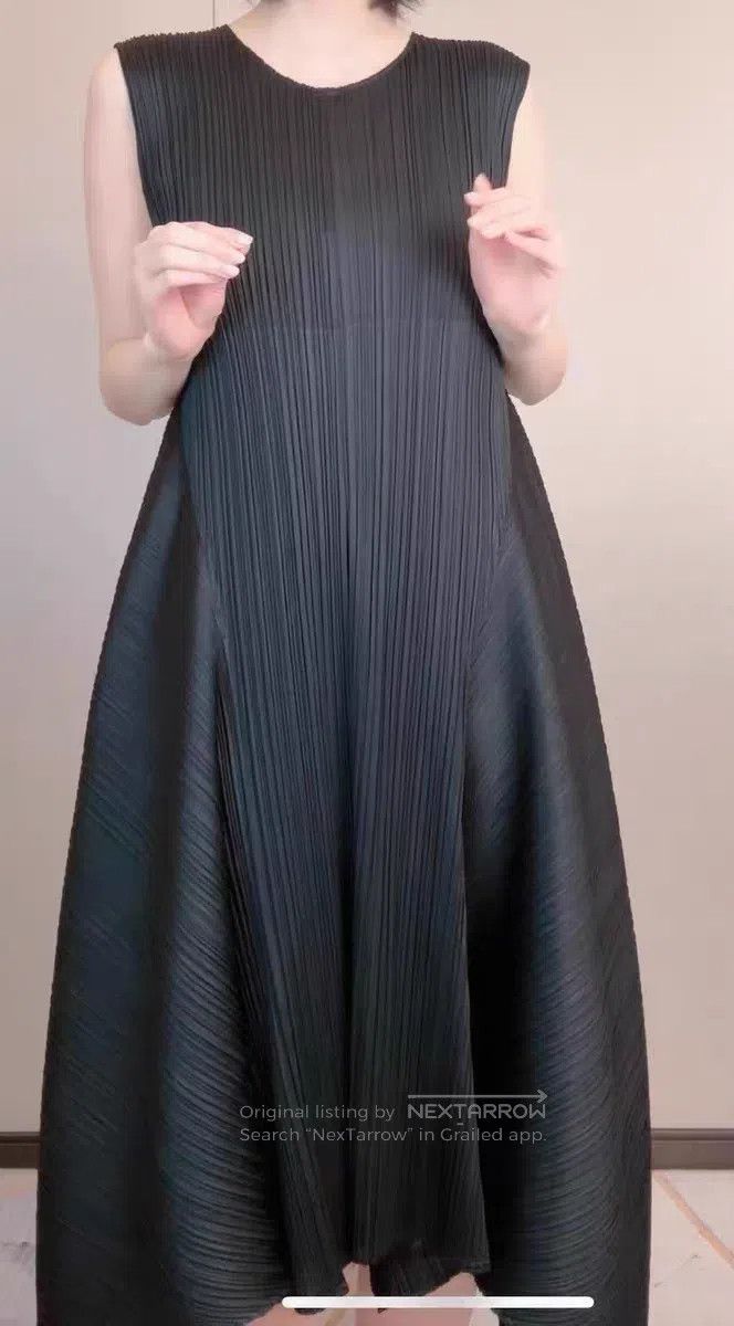 Issey Miyake Issey Miyake Dark Green Dress Size L / US 10 / IT 46 - 5 Thumbnail
