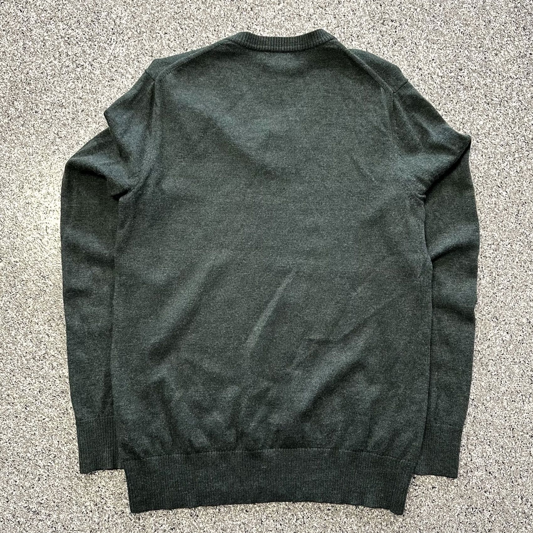 Banana Republic Banana Republic Sweater Mens L Green Extra Fine Merino Wool V-Neck Pullover Size US L / EU 52-54 / 3 - 6 Thumbnail