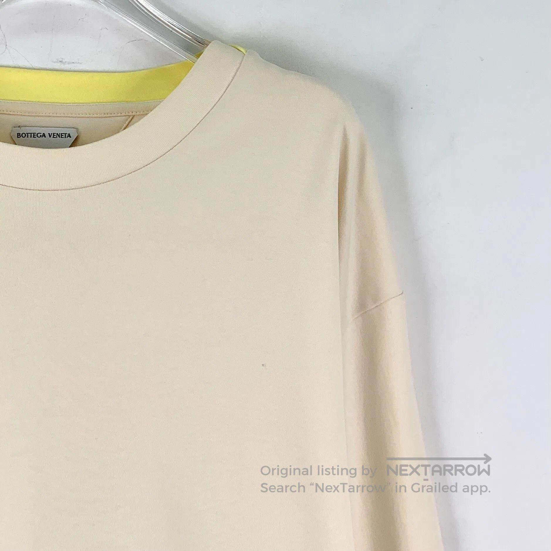 Bottega Veneta Bottega Veneta Beige letter embroidery cotton crew neck lo Size US L / EU 52-54 / 3 - 3 Thumbnail