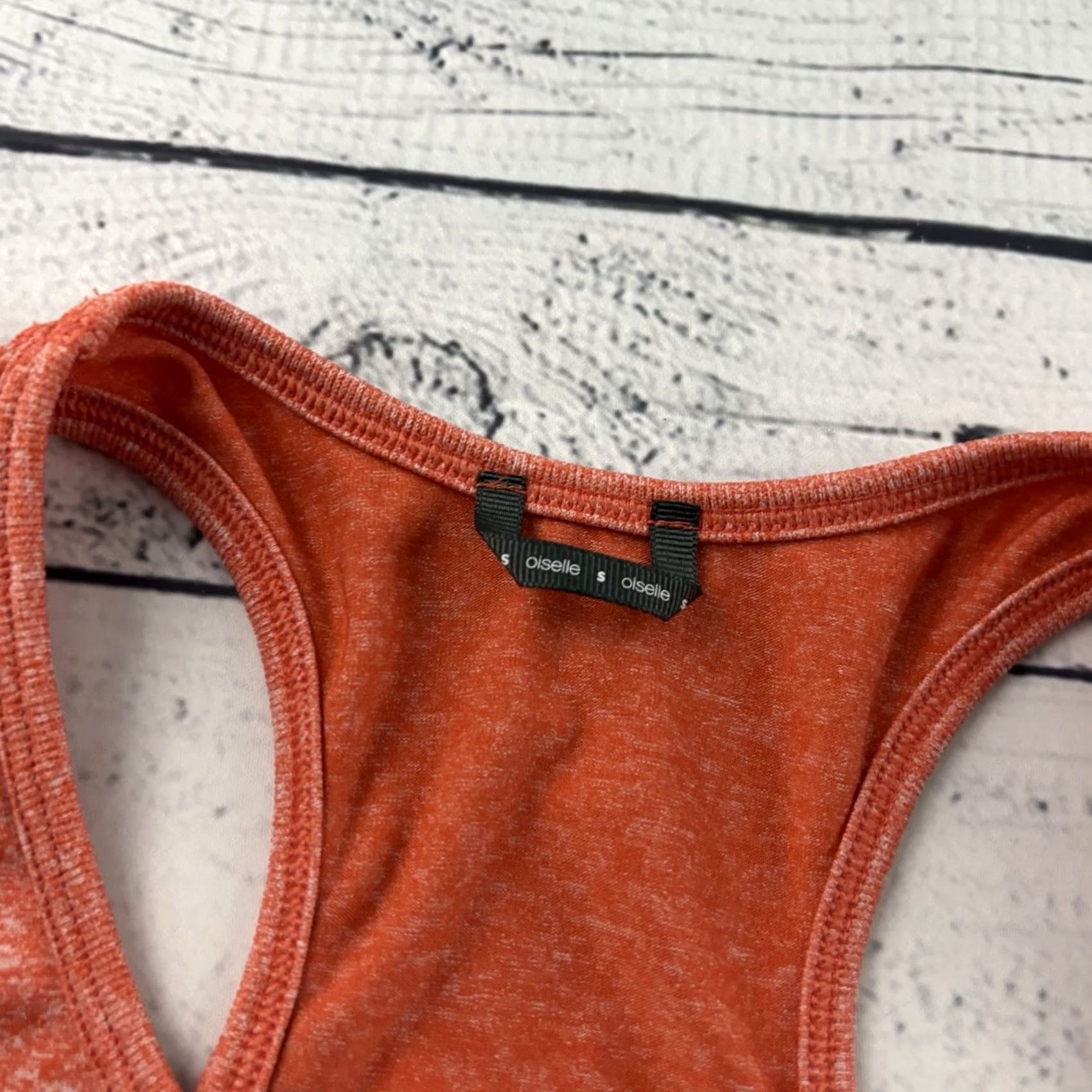 Logo 7 Oiselle Bird Logo Racerback Athletic Tank Top Women's S Orange Tank Racerback Bird Logo Shirt Womens S Orange Size S / US 4 / IT 40 - 3 Thumbnail
