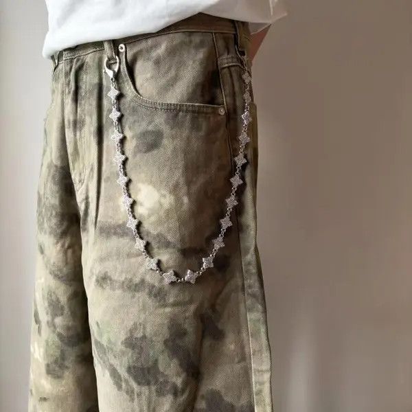Jewelry Silver Men's Chain Accessory with Clasp, Stylish Chain Size ONE SIZE - 2 Thumbnail