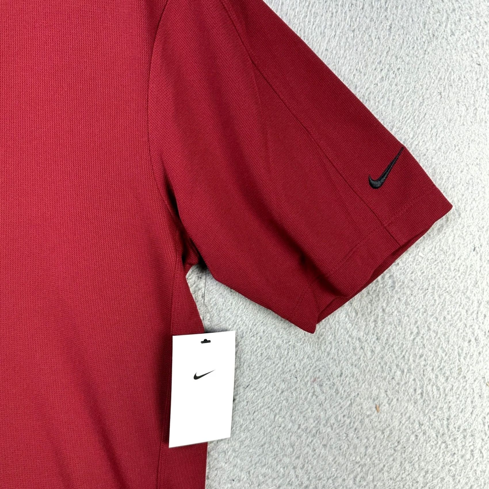 Nike Nike Golf Polo Shirt Mens Medium Maroon Swoosh Short Sleeve New Size US M / EU 48-50 / 2 - 5 Thumbnail
