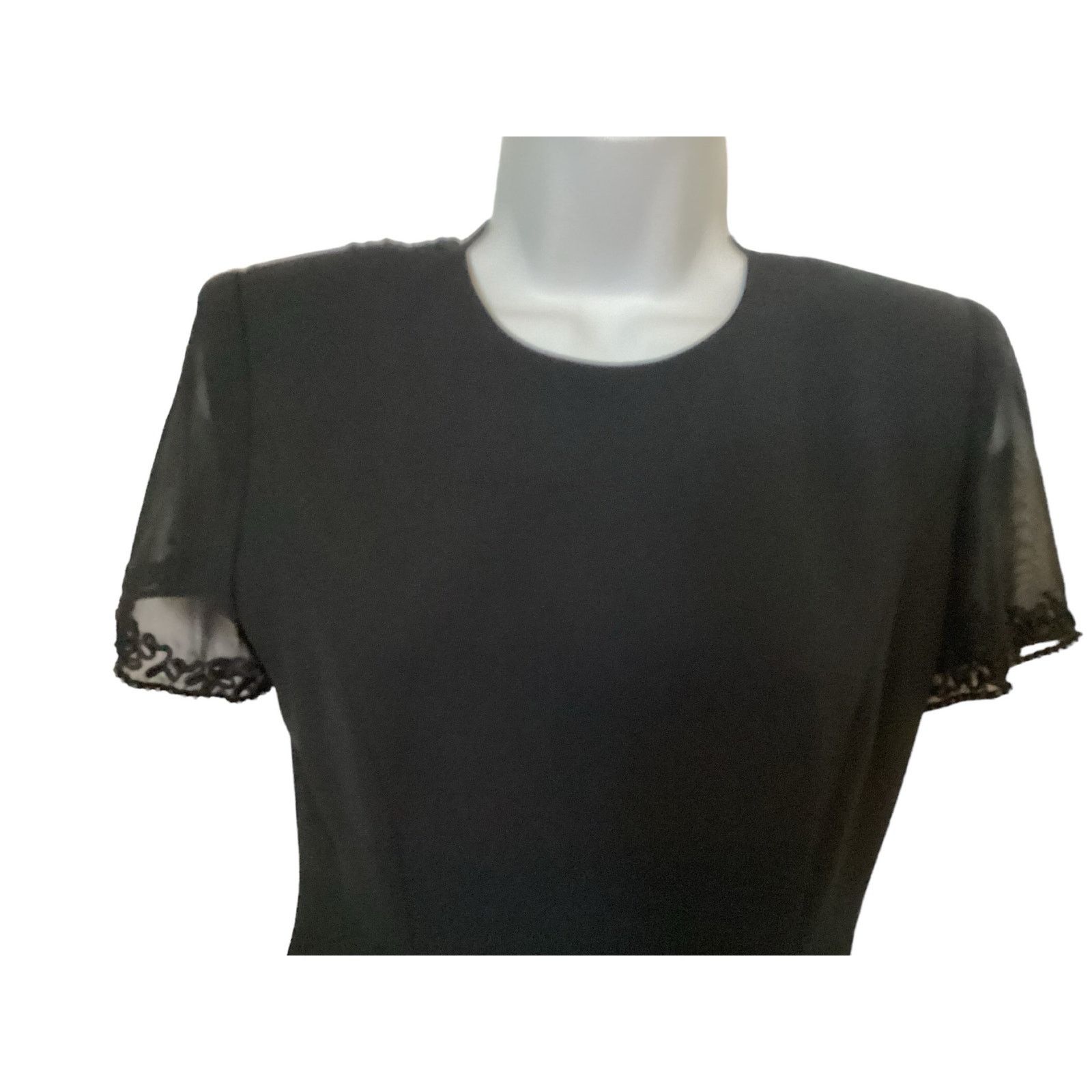 Donna Morgan Vtg Donna Morgan Petites Black Glamorous Party Dress 2 Size XS / US 0-2 / IT 36-38 - 4 Thumbnail
