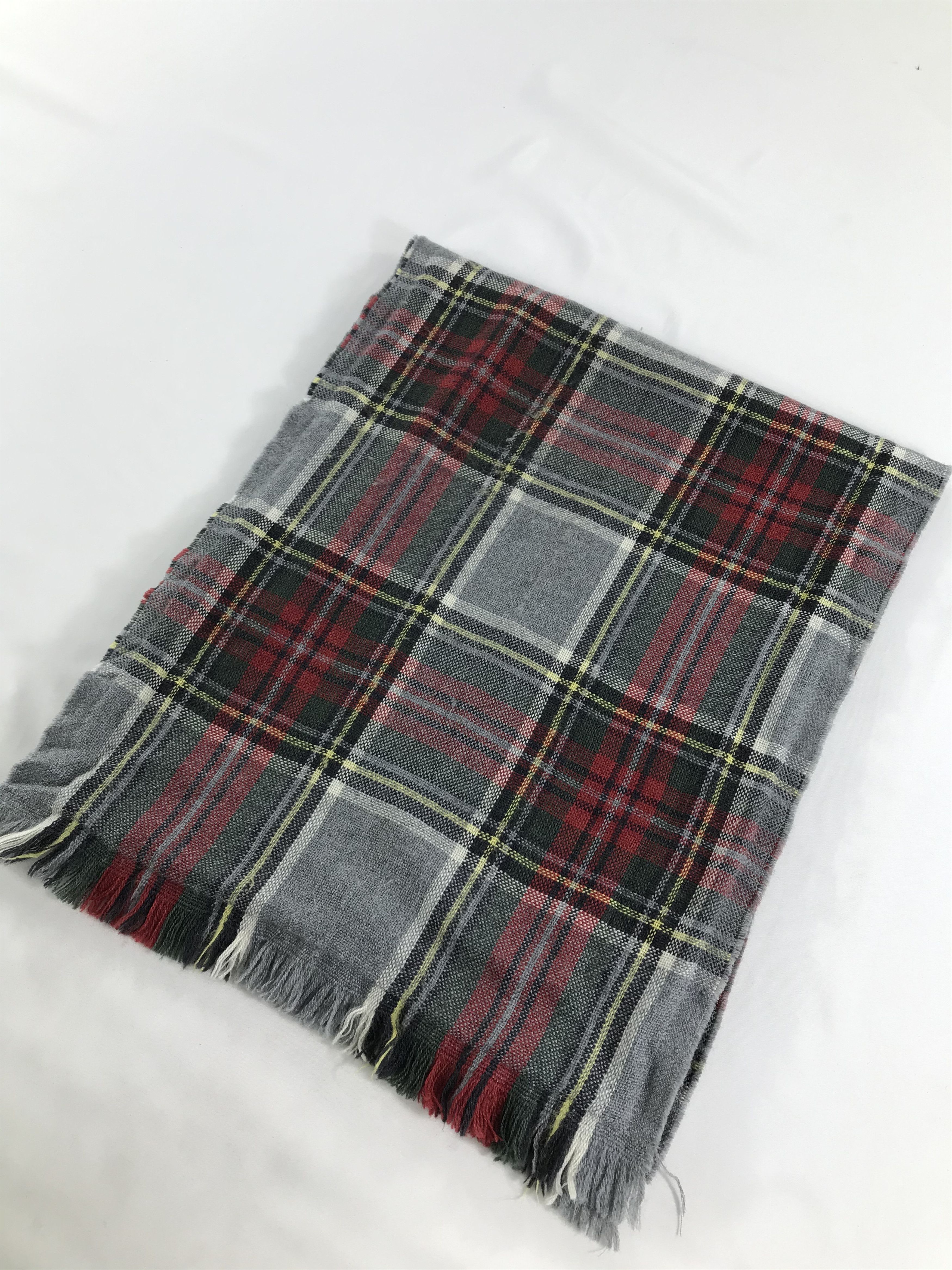 Mario Matteo Mario Matteo Tartan Wool Scarf Muffler V154 Size ONE SIZE - 3 Thumbnail