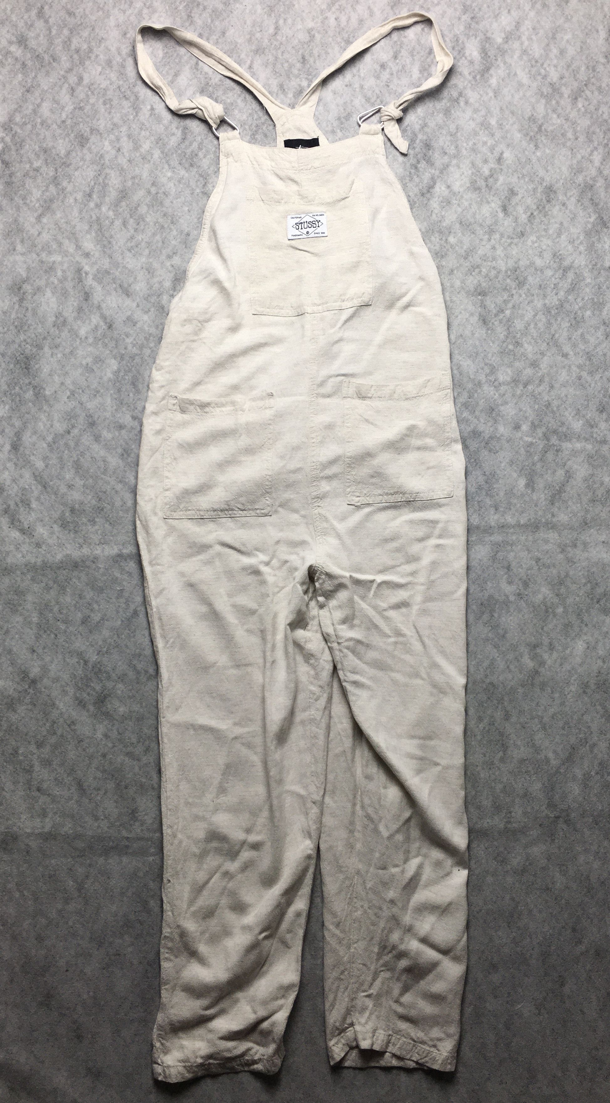 Stussy Stussy Linen Cotton Overalls Jumpsuit UK 6 Size 26" / US 2 / IT 38 - 8 Thumbnail