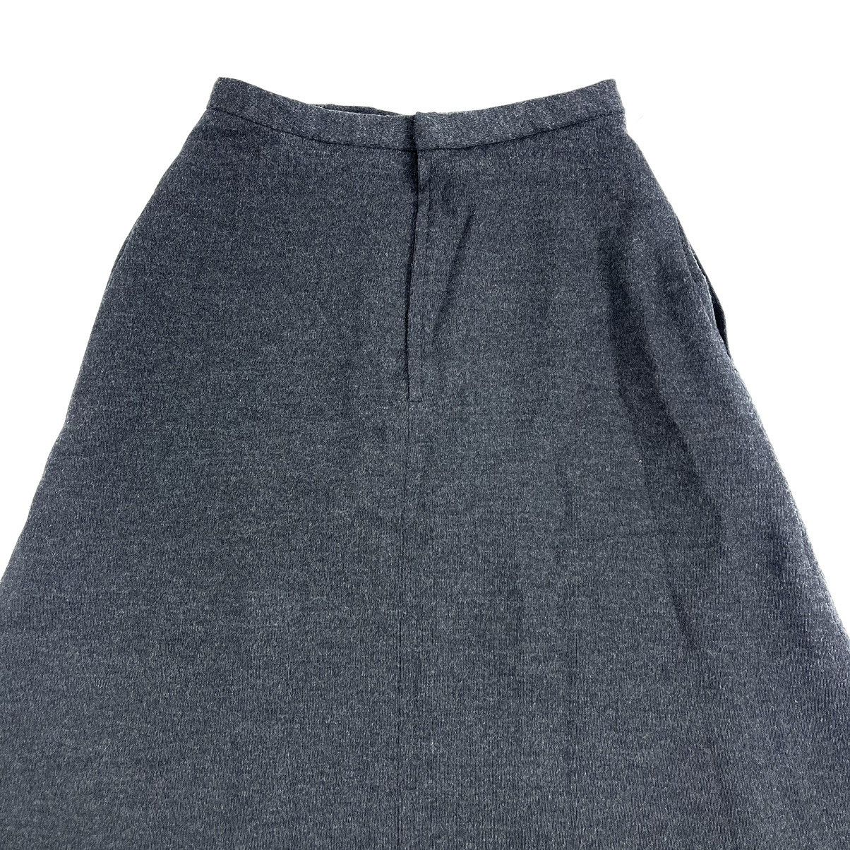 Comme des Garcons 1990s Vintage Comme Des Garcons CDG Midi Skirt Charcoal Size 25" / US 0 / IT 36 - 9 Thumbnail