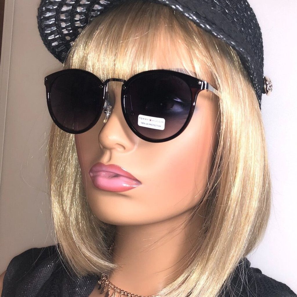 Tommy Hilfiger Tommy Hilfiger Red & Plaid Rounded Cat-Eye Sunglasses Size ONE SIZE - 1 Thumbnail
