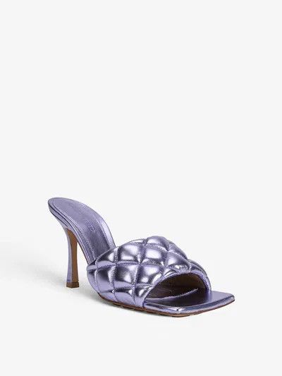Bottega Veneta o1n1vont0924 Mules Padded in Purple Size US 10.5 / IT 40.5 - 2 Thumbnail
