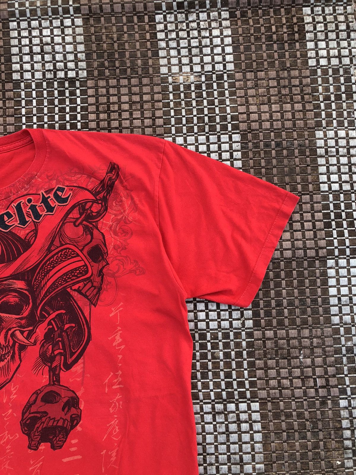 Affliction × Vintage Vintage Y2K MMA ELITE Skulls Affliction Tshirt Size US XL / EU 56 / 4 - 5 Thumbnail