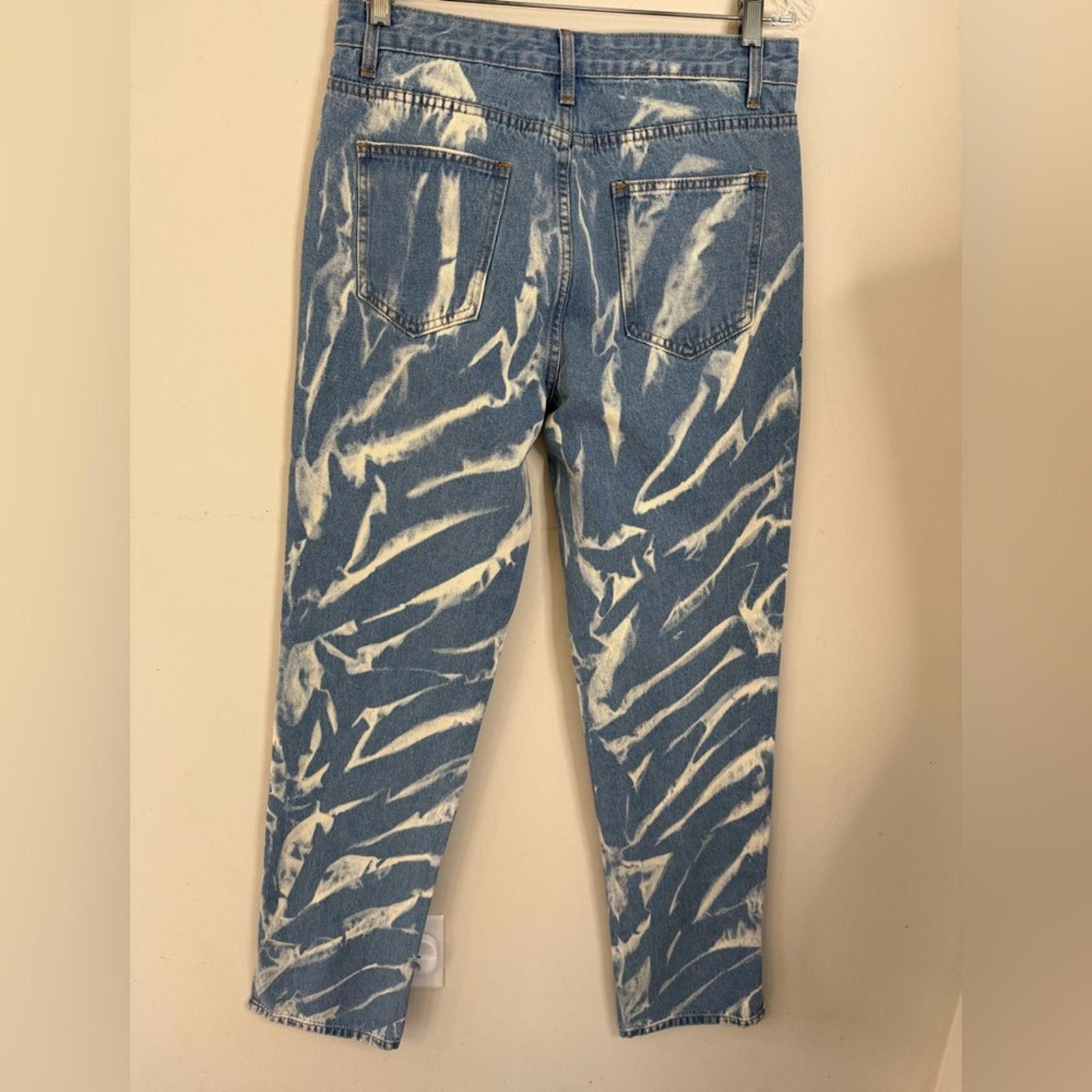 Lioness Lioness boho retro 80’s Y2K zebra striped cotton jeans Med Size 32" / US 10 / IT 46 - 2 Thumbnail