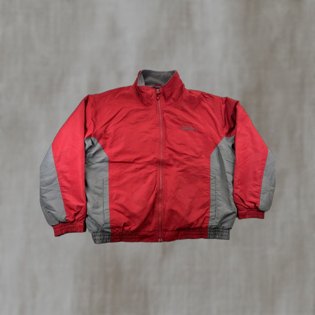 Vintage Cabela's Jacket Mens XL Bomber Red Fleece Lined Insulated Windbreaker Full Zip Outdoor Casual Size US XL / EU 56 / 4 - 1 Thumbnail