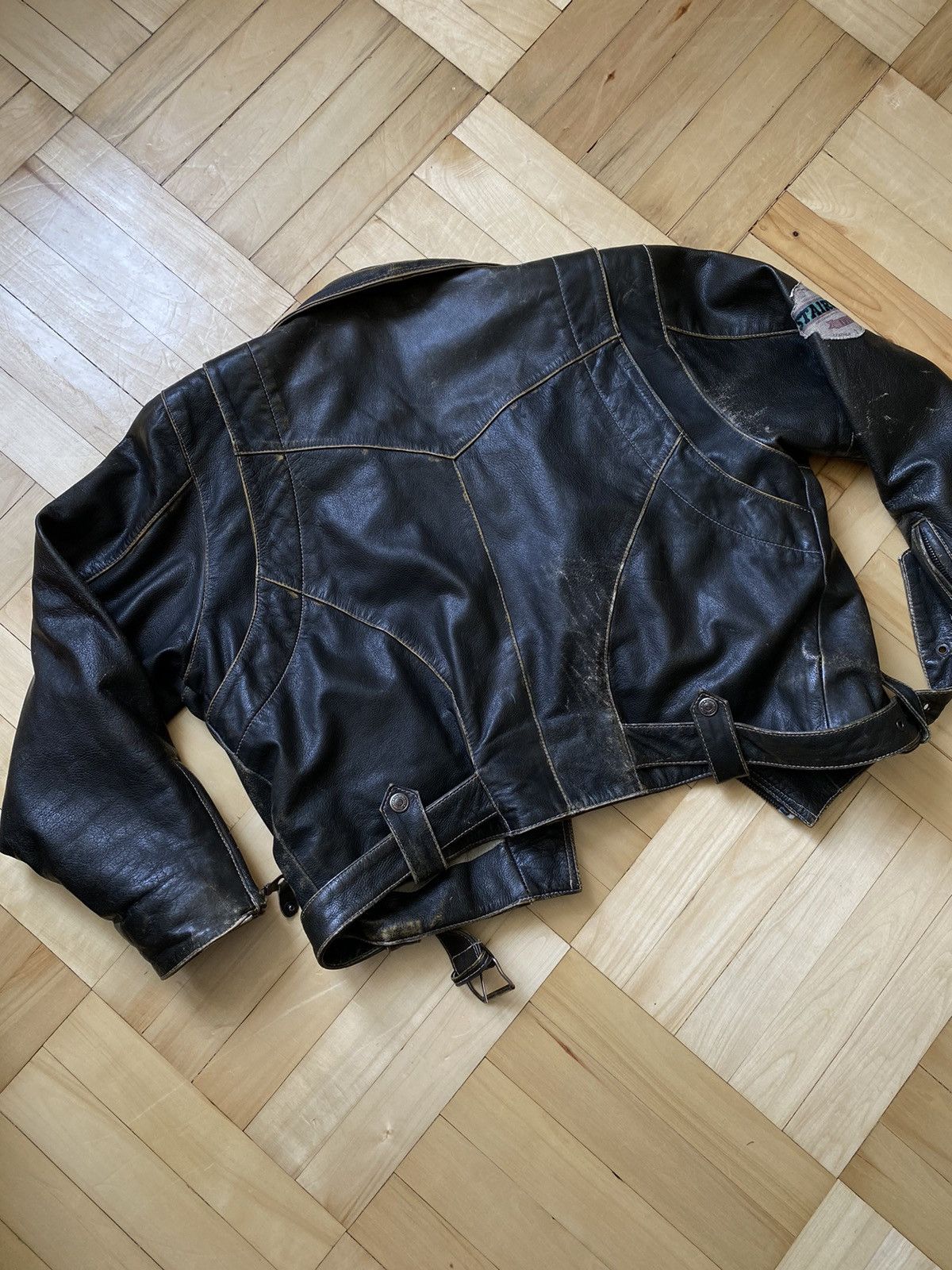 Designer Leather Jacket Stairways Riri Zipper Size US M / EU 48-50 / 2 - 15 Thumbnail