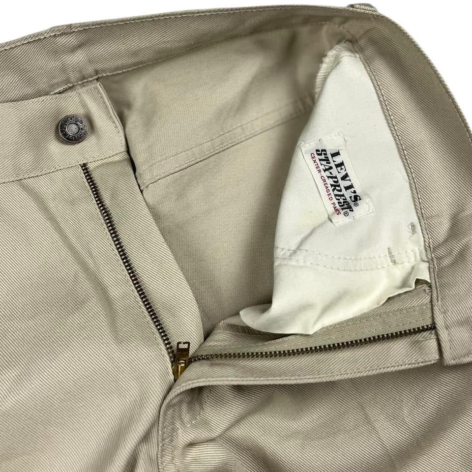 Levi's × Vintage Vintage 90s Levi's Sta-Prest Mens Trousers Made Italy Size US 28 / EU 44 - 5 Thumbnail
