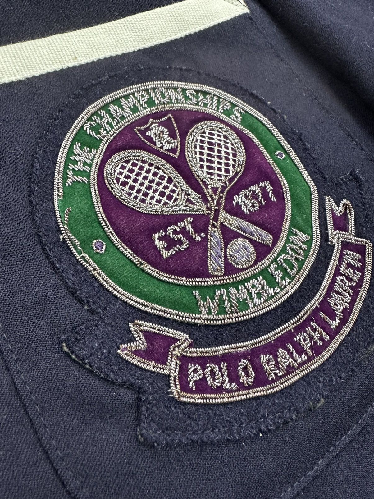 Polo Ralph Lauren Wimbledon Tennis line judge blazer, tie and cap Size 40S - 6 Thumbnail