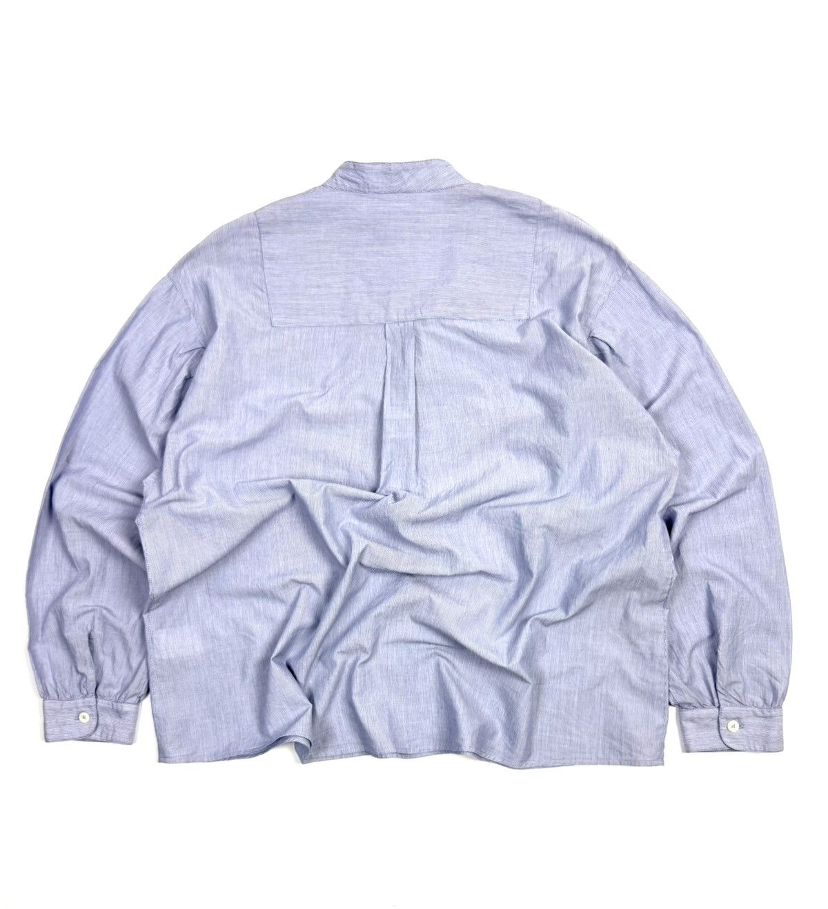 A.P.C. A.P.C. Light Blue Striped Cotton Button Up Shirt Blouse Size M / US 6-8 / IT 42-44 - 3 Thumbnail